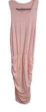 WARRIOR BY DANICA PATRICK Size M Ruched Racerback Dress Pink