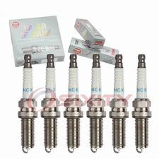 6 pc NGK 96372 SILKAR8C6DS Laser Iridium Spark Plugs for Ignition Wire xb