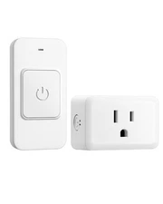 Large Button Wireless Remote Control Outlet Plug for Elderly & Seniors 100FT