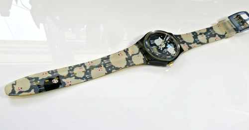 A Superb 1995 Swatch Watch GN150 BLACK SHEEP, Exc Cond, New Batt, Fully Working - Picture 4 of 10