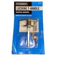 EVERBILT 90362 5/16 IN. SQUARE-SHAFT T-HANDLE GARAGE DOOR LOCK WITH KEY