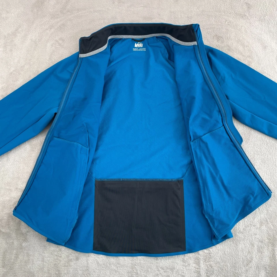 REI Co-op Junction Hybrid Cycling Jacket Men Medium Blue Performance NWOT - Image 4 of 4