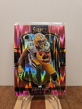 2025 Panini Select - Jayden Reed - Premier Level #166 Pink Shock Prizm