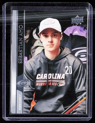 2020-21 Upper Deck #283b Sebastian Aho Wearing hoodie