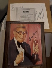 GEORGE BURNS SIGNED plague from Academy Awards win (with authenticity)