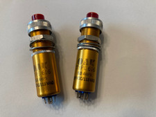 Push Switch, MARCO-OAK-TYPE 616  8012, 28VDC/115VAC, 5A, RED, LOT OF 2