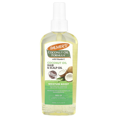 Coconut Oil Formula  with Vitamin E, Moisture Boost, Hair & Scalp Oil, 5.1 fl oz