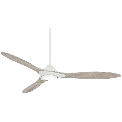 Minka Aire Sleek 60" Ceiling Fan - Bleached Seasoned Wood 3-Blade Remote Control - Picture 2 of 5
