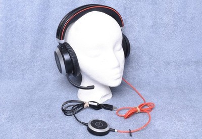 Jabra Evolve 80 MS HSC019 Stereo Headphones with ENC010 TESTED