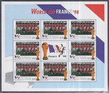 Guyana 1998 Mint MNH Norway Team Photo FIFA World Cup Football France $30