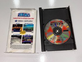 4 Sega Saturn Games (Striker,World Series Baseball,II,Worldwide Soccer) Lot #14