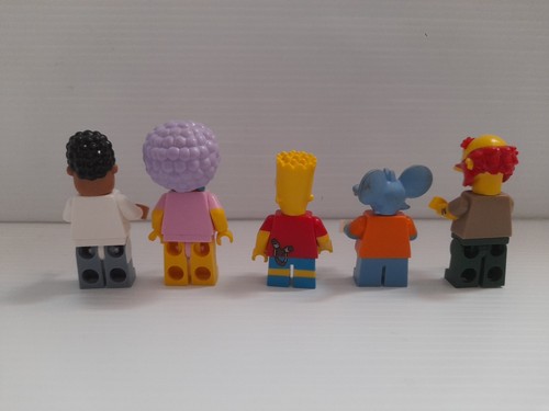 Lego Minifigs The Simpsons Lot Of 5 Bart Itchy Willy Dr Hibbert Patty AS IS - Picture 2 of 11