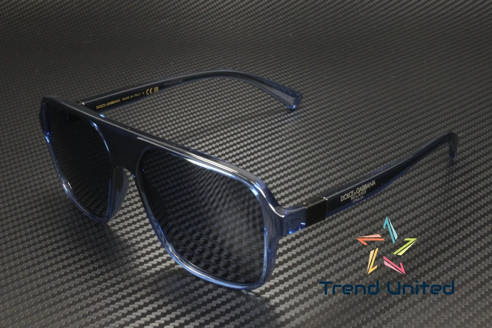 Очки солнцезащитные мужские Dolce & Gabbana DG6134 325880 прозрачные синие темно-синие 57 мм - Изображение 2 из 4