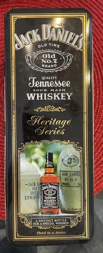 Jack Daniels Old No.7 Brand Tennessee Sour Mash Whiskey Tin Box Heritage Series - Picture 1 of 2
