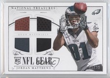 2014 National Treasures Rookie NFL Gear Materials Quad 9/99 Jordan Matthews 0b2