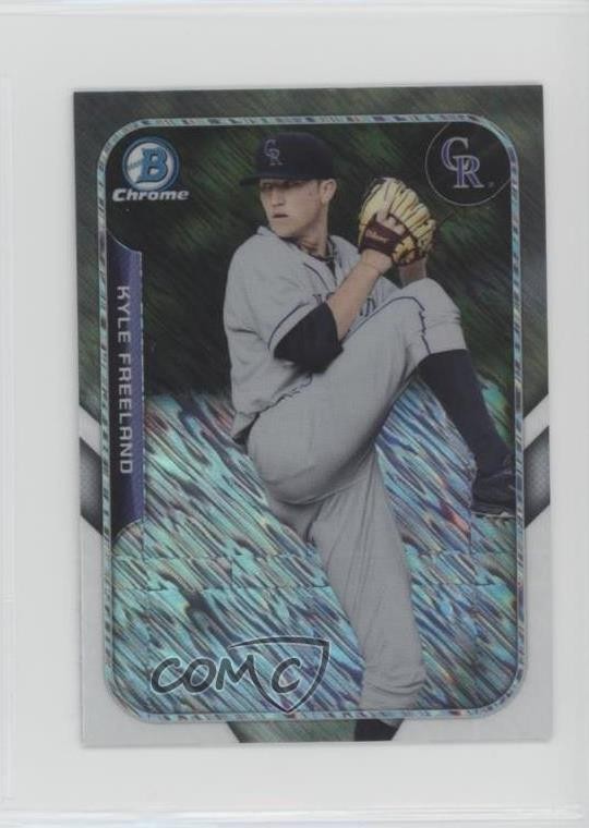 2015 Bowman The Farm's Finest Chrome Mini Shimmer Refractor Kyle Freeland 0w8