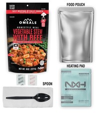 Omeals Hearty Vegetable  Beef Stew  Ready-to-Eat, Shelf-Stable, Self-Heating