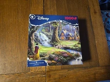 Thomas Kinkade Snow White Discovers The Cottage 1000 Pc Puzzle New Ceaco Disney