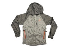 REI Pink/Gray Nylon RAIN JACKET Outdoor Kid Hike Trail Coat YOUTH S 8 Girls