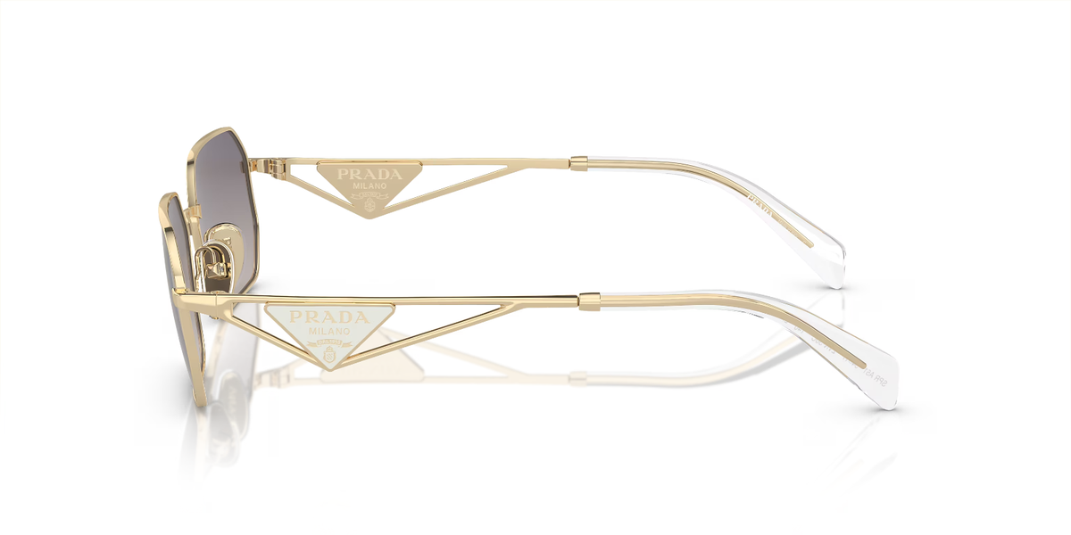 PRADA PR A51S ZVN30C Pale Gold Purple Gradient Women's Sunglasses