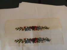 Needlepoint canvas 21 inches by 10 inches design finished by Mfg.