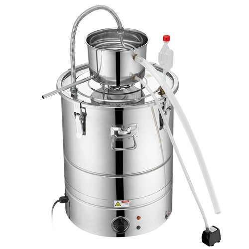 50L Water Alcohol Distiller, Home Distillery Kit With Stainless Steel Tube &Pump