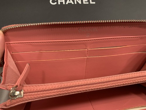 *European Exclusive* 100% Authentic CHANEL Pink Matrasse Long Zippy Wallet - Picture 14 of 24