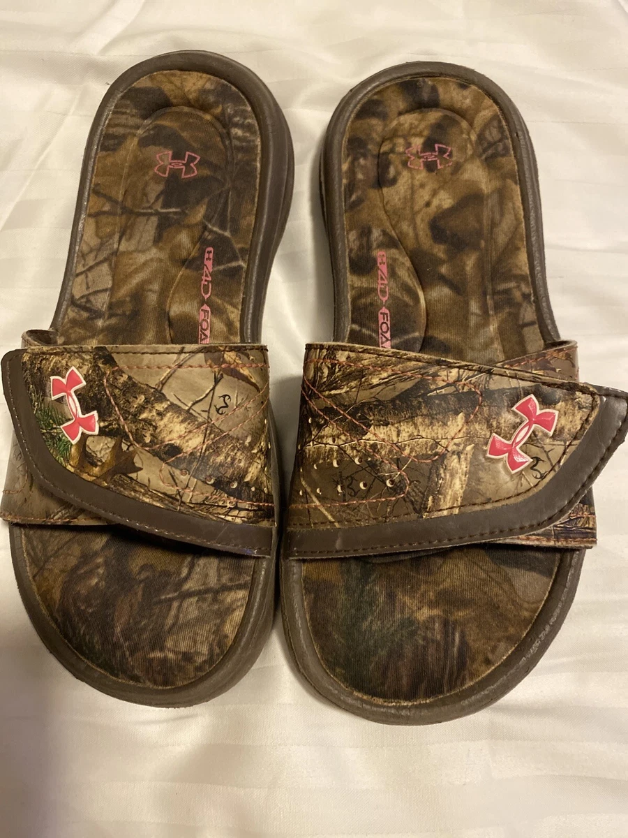 Under armor camo flip flops deals