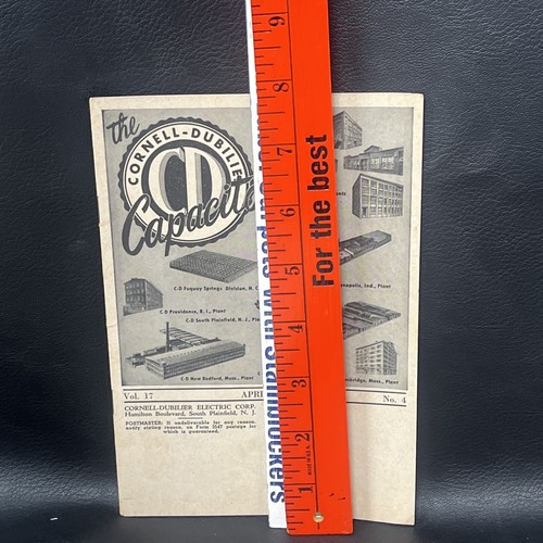 THE CAPACITOR CORNELL-DUBILIER MAGAZINE April 1952 Volume. 17 No. 4 - Picture 6 of 7