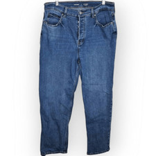 Old Navy Women's Extra High Rise Sky High Straight Jeans in Mary Jo Wash size 14