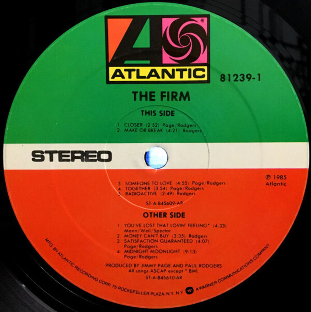 THE FIRM　2LP The Firm (7) - The Firm / VG / LP, Album | eBay