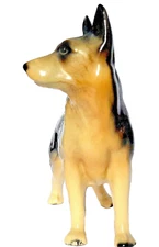 VINTAGE CERAMIC an ALSATIAN DOG by COOPERCRAFT standing - 14 x 11 cm  VERY GOOD