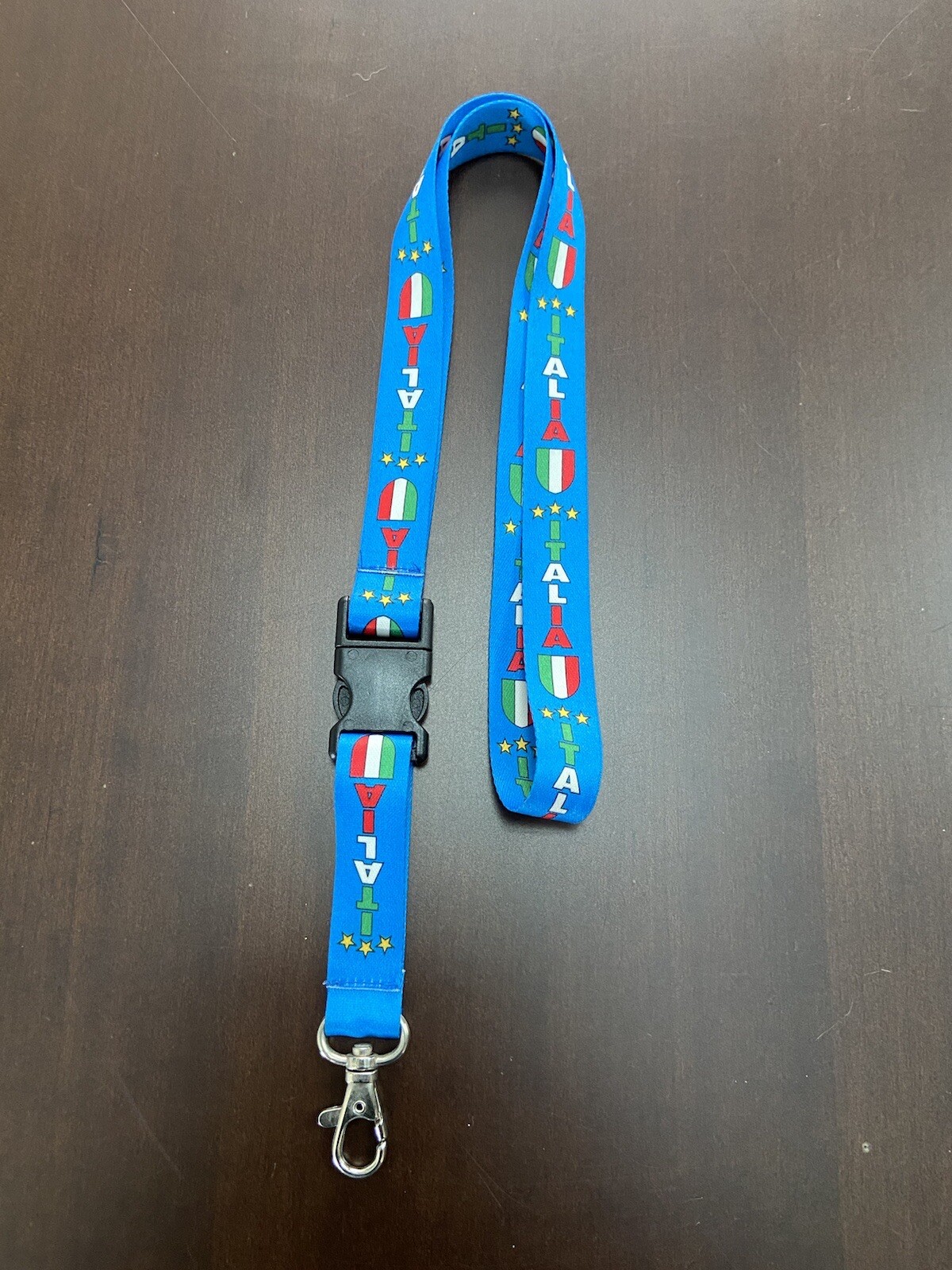 PORTACHIAVI PORTA PASS PORTA BADGE ITALIA AZZURRO