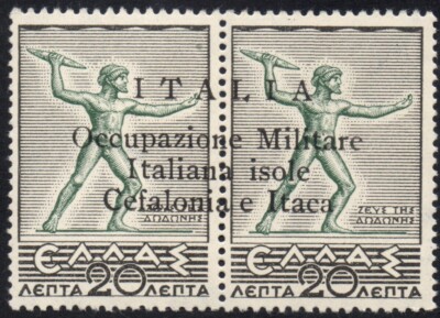Occupation CEFALONIA and ITHACA 1941 -Argostoli 13- MNH** 20+20 Mythological #G#JOM
