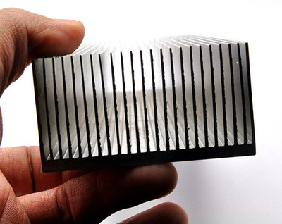 Silver Aluminum Alloy Radiator With Dense 14 Teeth Suitable For Power Amplifier Heater Fan heat