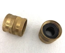  Solid Brass Hose Swivel New Set Of 2 Fitting Garden Lot Double Female End