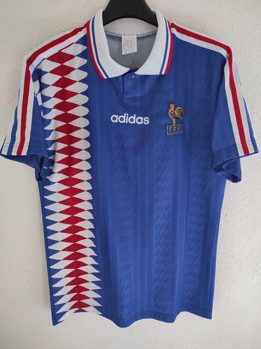 Maillot de foot rétro vintage équipe de France football 1996/1997