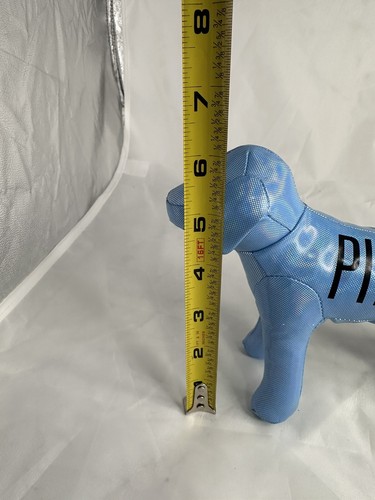 Victoria’s Secret Pink plush dog In Light Metallic Blue - Imagen 7 de 9