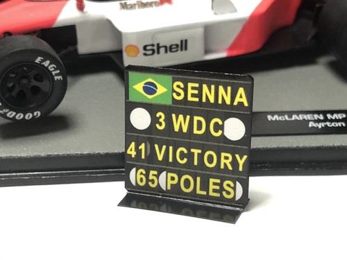Pitboard 1:43 /1:18 (F1 Slateboard) / Ayrton Senna / WDC - Picture 5 of 19