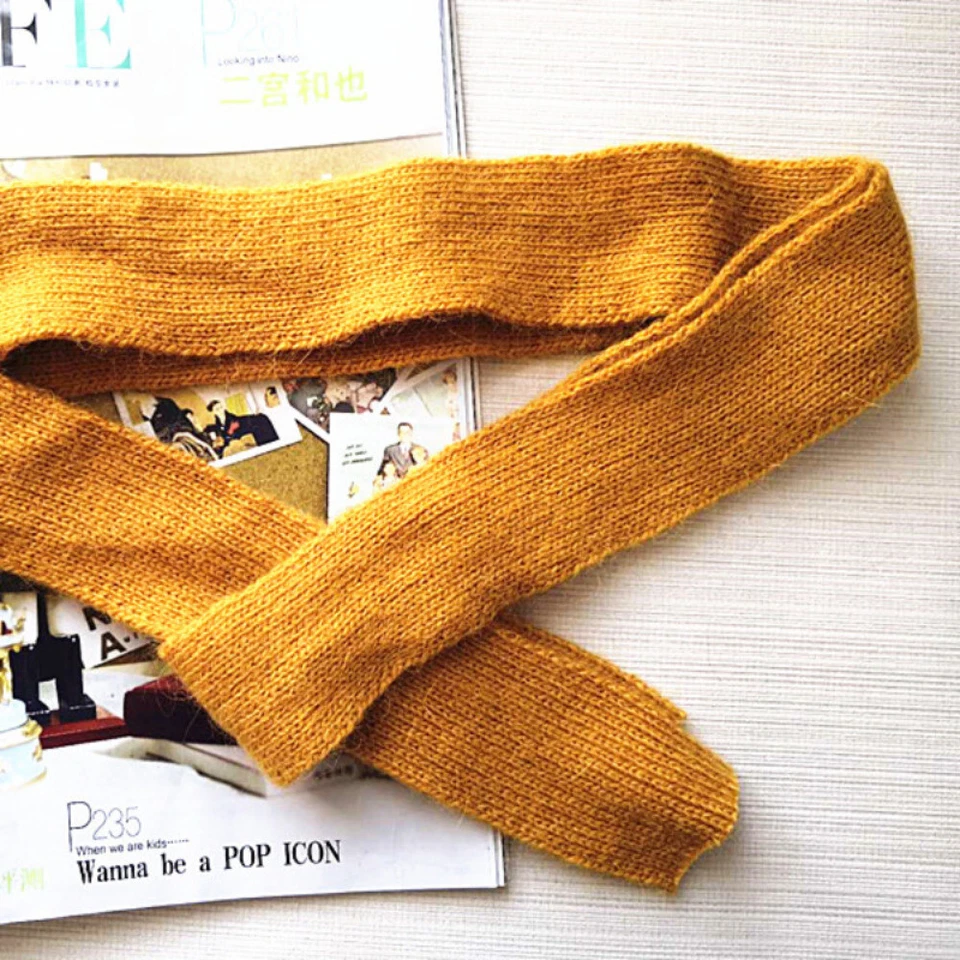 1x Cinturón envolvente de lana sintética Cinturón tejido Corbata Cinturón para jersey Cárdigan Repuesto Foto 4 de 4