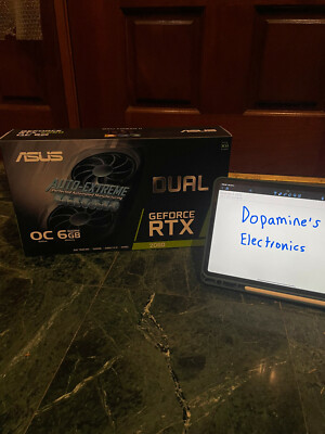  [NEW] ASUS Dual GeForce RTX 2060 OC EVO 6GB GDDR6 Video Card   [FAST SHIPPING]