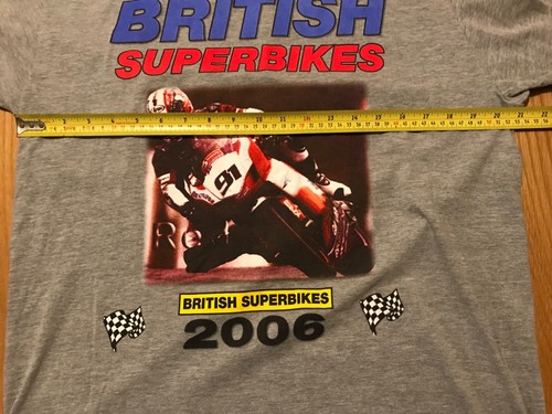 Vintage British Superbikes from 2006 T-Shirt Herren Large, Oulton Park in grau - Bild 5 von 6