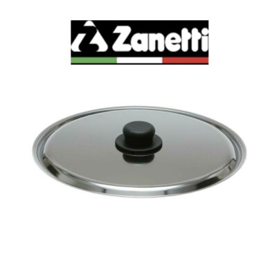 UNIVERSAL EDELSTAHL DECKEL CM 14 16 18 20 22 24 26 28 30 32 ZANETTI 