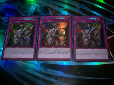 3x Tri-Brigade Revolt 1st Edition Secret Rare RA01-EN079 Yu-Gi-Oh!