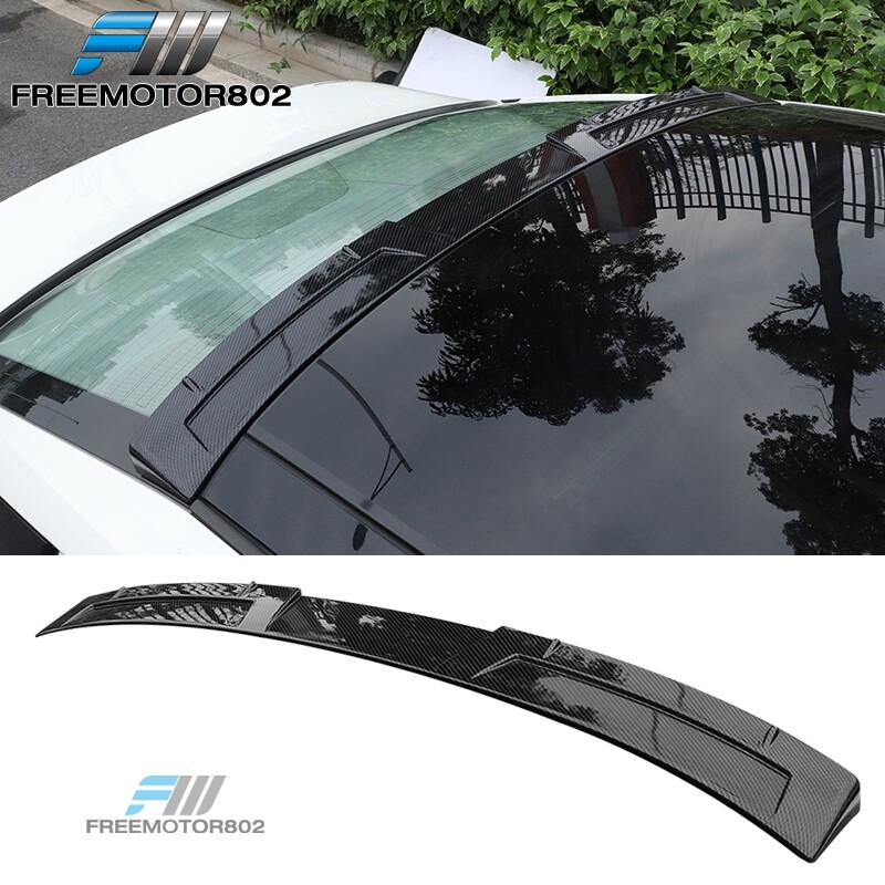 For 19-25 Nissan Altima IKON Style Carbon Fiber Print ABS Rear Roof Spoiler Wing