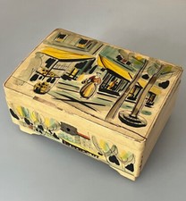 MCM Lacquered / Painted Japanese Jewelry/Music Box -Circa 1950's