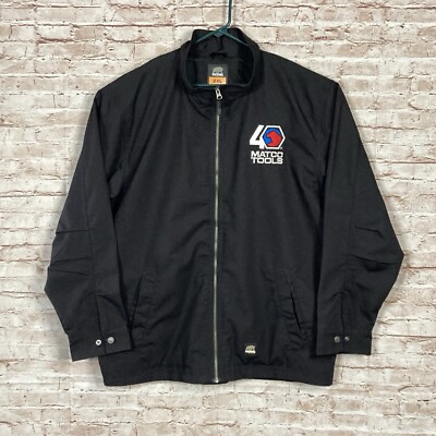 Matco Tools Berne Jacket Black Lightweight Full Zip Overcoat Mens