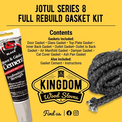  Vintage Jotul SERIES 8- FULL REBUILD Gasket Kit *FREE Shipping!*