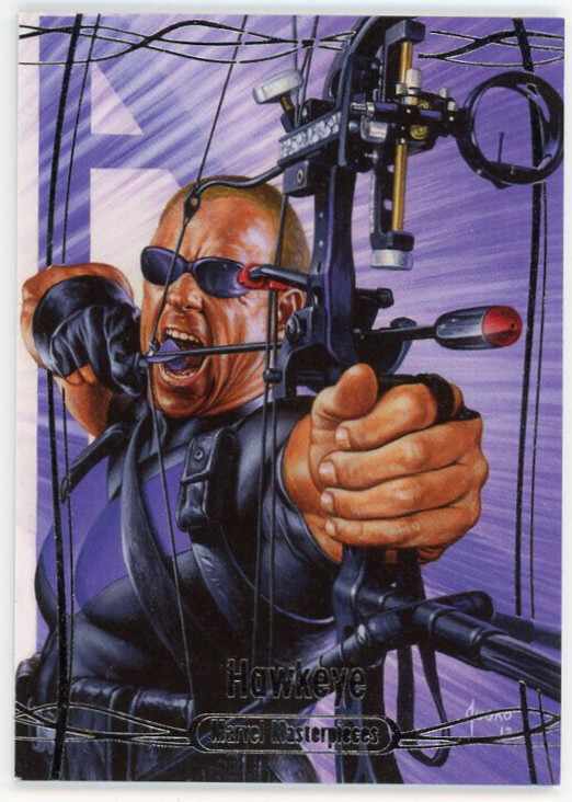 2016 Marvel Masterpieces Hawkeye #55 - Base Set 0628/1499