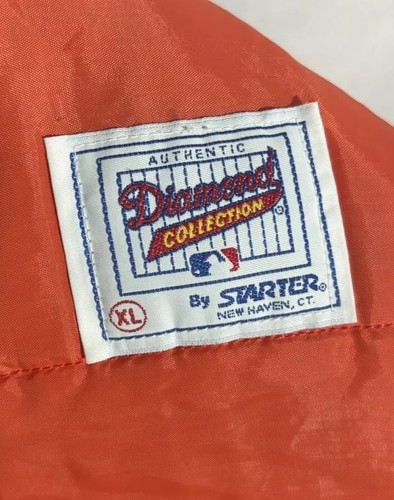 Starter Diamond Collection San Francisco Giants Sz XL Black Orange Vintage - Picture 8 of 11